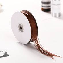 50 Yards 1 inch Wide Satin Ribbon for Wedding Gift Box Wrapping Decoration : Happy Birthday