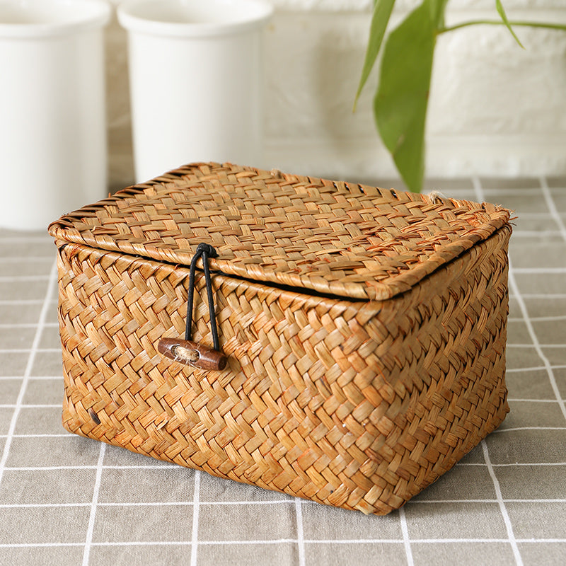 Willow Wicker Gift Box Plant Pot Case Succulent Container Flower Plant ...