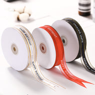 50 Yards 1 inch Wide Satin Ribbon for Wedding Gift Box Wrapping Decoration : Happy Birthday