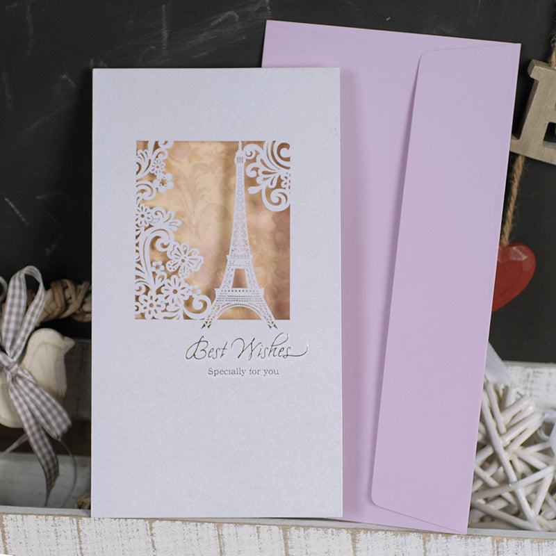 Greeting Gift Card with Envelope : Best Wishes