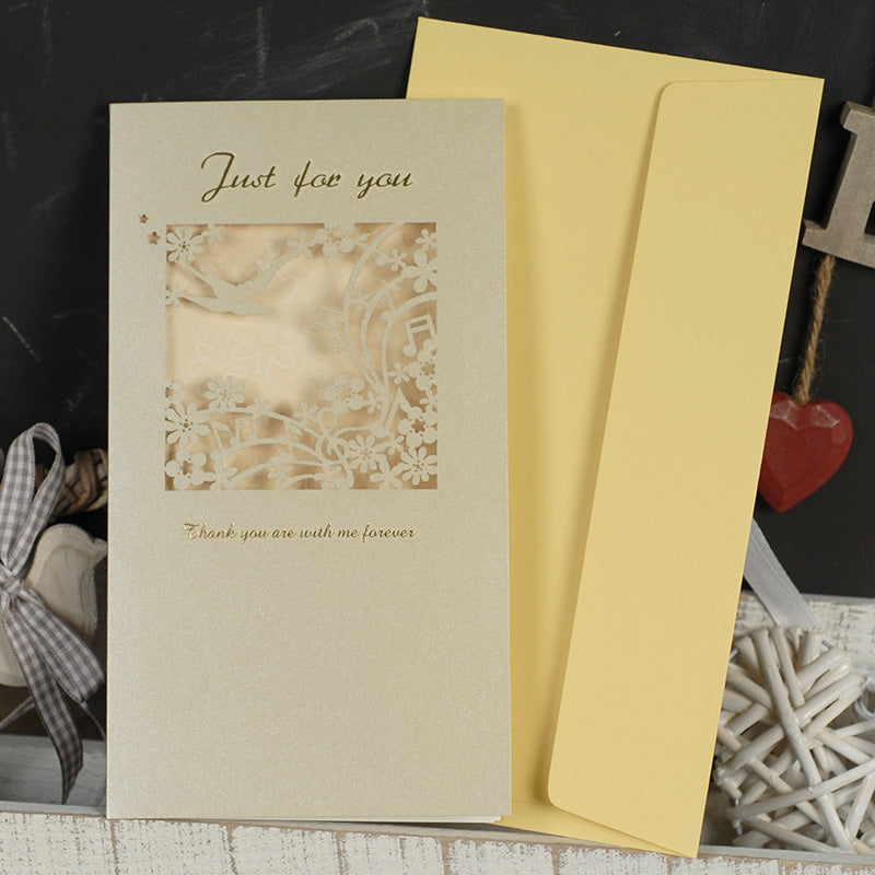 Greeting Gift Card with Envelope : Just for You